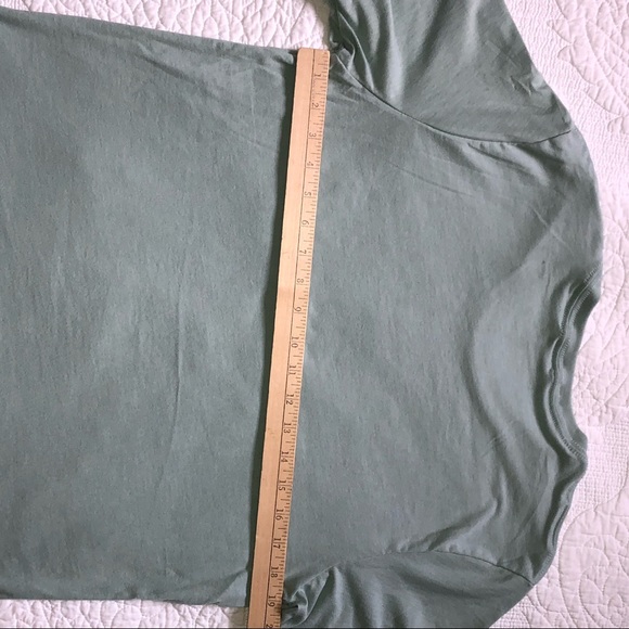 Japanese Tsunami Tidal Wave Sage Jersey Cotton Tee - Picture 5 of 7